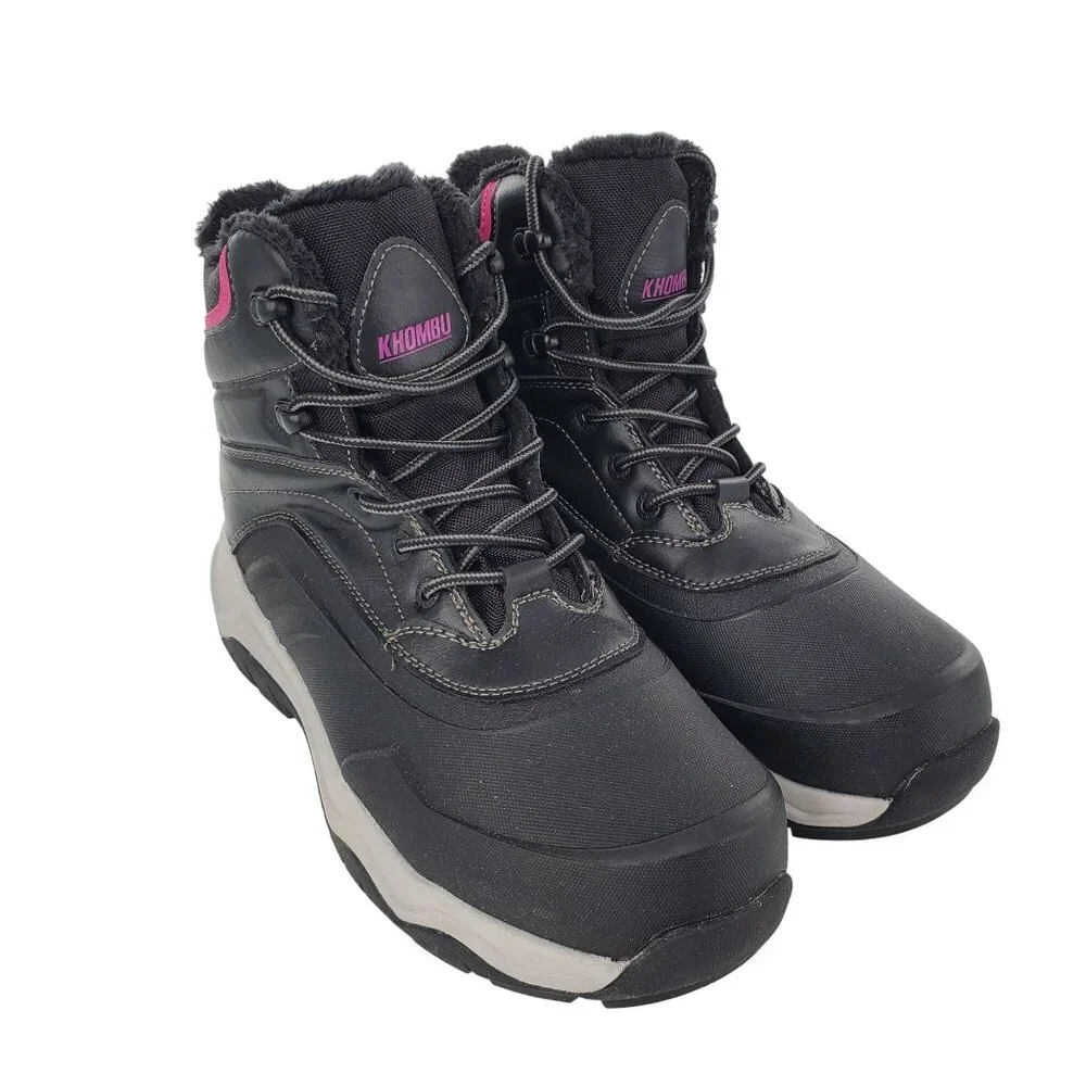 New Khombu 9 Boots Waterproof Woman All Weather Winter Snow Outdoor Shoes